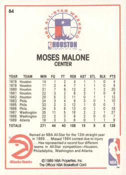 1989-90 Hoops #84 Moses Malone Back