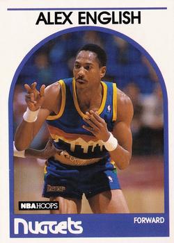 1989-90 Hoops #120 Alex English Front