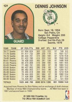 1989-90 Hoops #121 Dennis Johnson Back