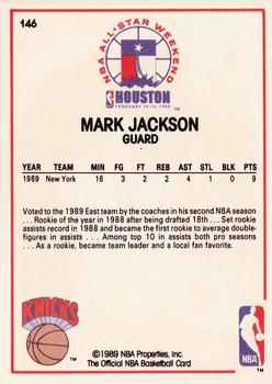 1989-90 Hoops #146 Mark Jackson Back