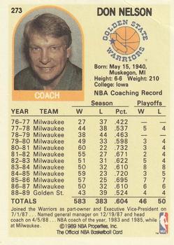 1989-90 Hoops #273 Don Nelson Back