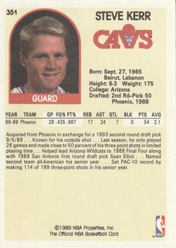 1989-90 Hoops #351 Steve Kerr Back