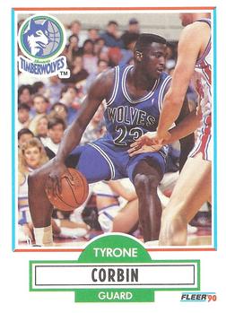 1990-91 Fleer #113 Tyrone Corbin Front