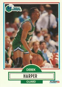 1990-91 Fleer #42 Derek Harper Front