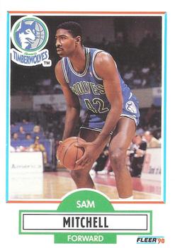 1990-91 Fleer #114 Sam Mitchell Front