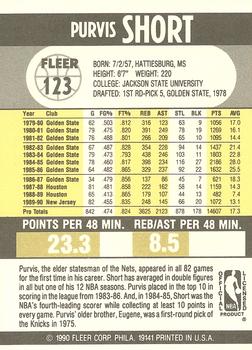 1990-91 Fleer #123 Purvis Short Back