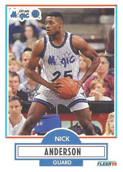 1990-91 Fleer #132 Nick Anderson Front