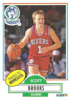 1990-91 Fleer #140 Scott Brooks Front