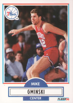 1990-91 Fleer #142 Mike Gminski Front