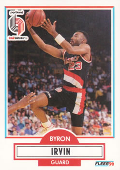 1990-91 Fleer #156 Byron Irvin Front