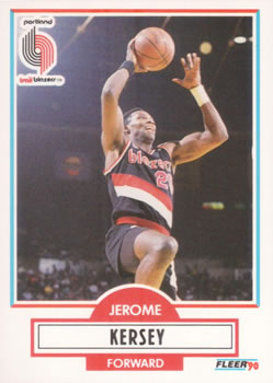 1990-91 Fleer #157 Jerome Kersey Front