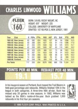 1990-91 Fleer #160 Buck Williams Back