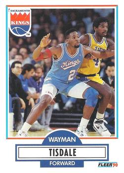 1990-91 Fleer #167 Wayman Tisdale Front