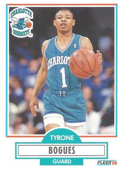 1990-91 Fleer #16 Tyrone Bogues Front