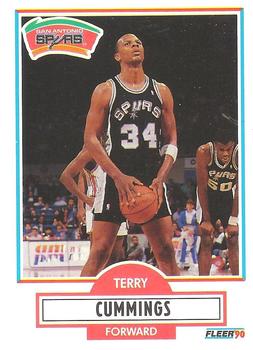 1990-91 Fleer #170 Terry Cummings Front