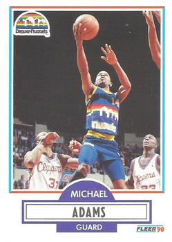 1990-91 Fleer #46 Michael Adams Front