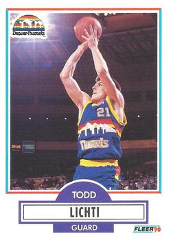 1990-91 Fleer #51 Todd Lichti Front