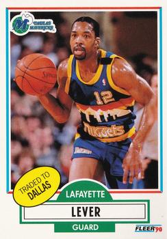 1990-91 Fleer #50 Lafayette Lever Front