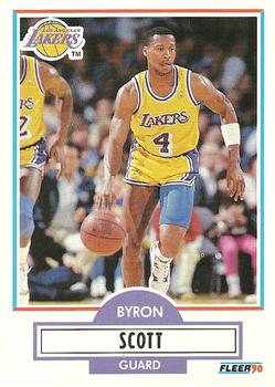 1990-91 Fleer #94 Byron Scott Front