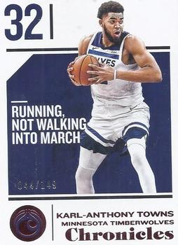 2018-19 Panini Chronicles - Red #54 Karl-Anthony Towns Front