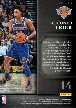 2018-19 Panini Chronicles - Red #313 Allonzo Trier Back