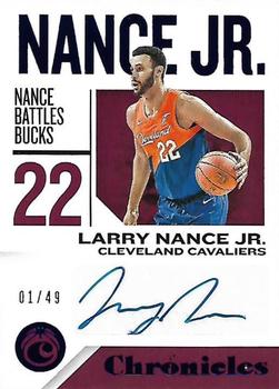 2018-19 Panini Chronicles - Chronicles Signatures Blue #CS-LN Larry Nance Jr. Front