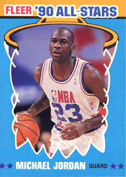 1990-91 Fleer - All-Stars #5 Michael Jordan Front