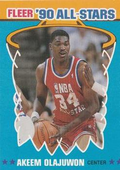 1990-91 Fleer - All-Stars #3 Akeem Olajuwon Front