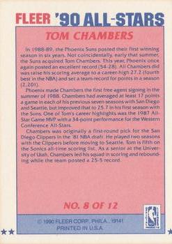 1990-91 Fleer - All-Stars #8 Tom Chambers Back