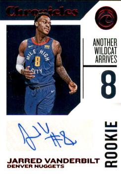 2018-19 Panini Chronicles - Rookie Chronicles Signatures Red #RC-JVB Jarred Vanderbilt Front