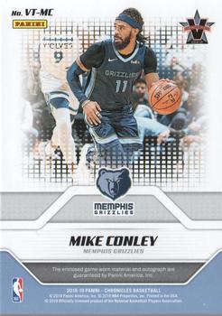 2018-19 Panini Chronicles - V-Team Signature Swatches #VT-MC Mike Conley Back