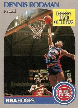1990-91 Hoops #109 Dennis Rodman Front