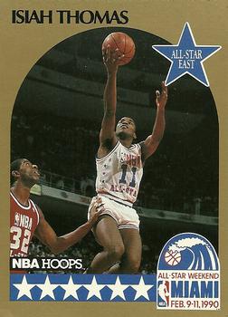 1990-91 Hoops #11 Isiah Thomas Front