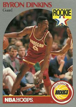 1990-91 Hoops #123 Byron Dinkins Front