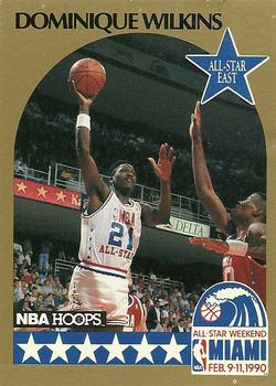 1990-91 Hoops #12 Dominique Wilkins Front