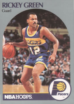 1990-91 Hoops #134 Rickey Green Front