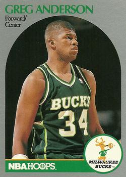 1990-91 Hoops #173 Greg Anderson Front