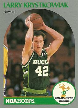 1990-91 Hoops #177 Larry Krystkowiak Front