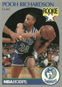 1990-91 Hoops #190 Pooh Richardson Front