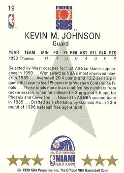 1990-91 Hoops #19 Kevin Johnson Back