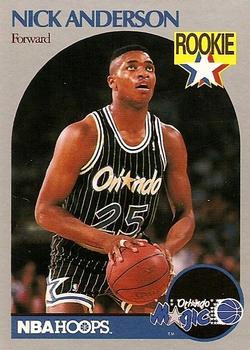 1990-91 Hoops #214 Nick Anderson Front