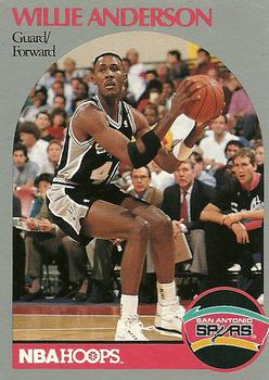 1990-91 Hoops #263 Willie Anderson Front