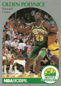 1990-91 Hoops #283 Olden Polynice Front