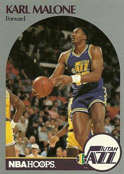 1990-91 Hoops #292 Karl Malone Front