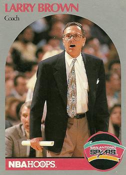 1990-91 Hoops #328 Larry Brown Front