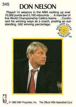 1990-91 Hoops #345 Don Nelson Back