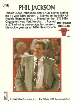 1990-91 Hoops #348 Phil Jackson Back