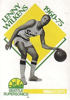 1990-91 Hoops #349 Lenny Wilkens Front