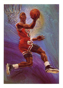 1990-91 Hoops #358 Michael Jordan Front