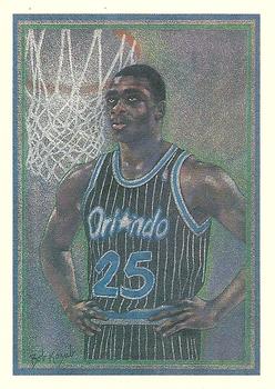 1990-91 Hoops #373 Nick Anderson Front
